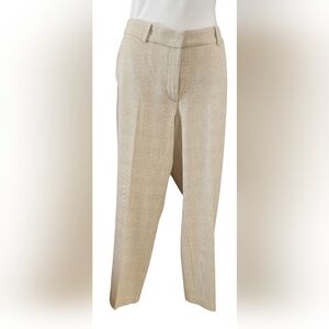 H&M Trousers~Tan and White Plaid~size 12
